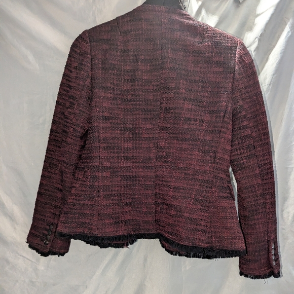 Banana republic burgundy tweed blazer - Picture 2 of 3